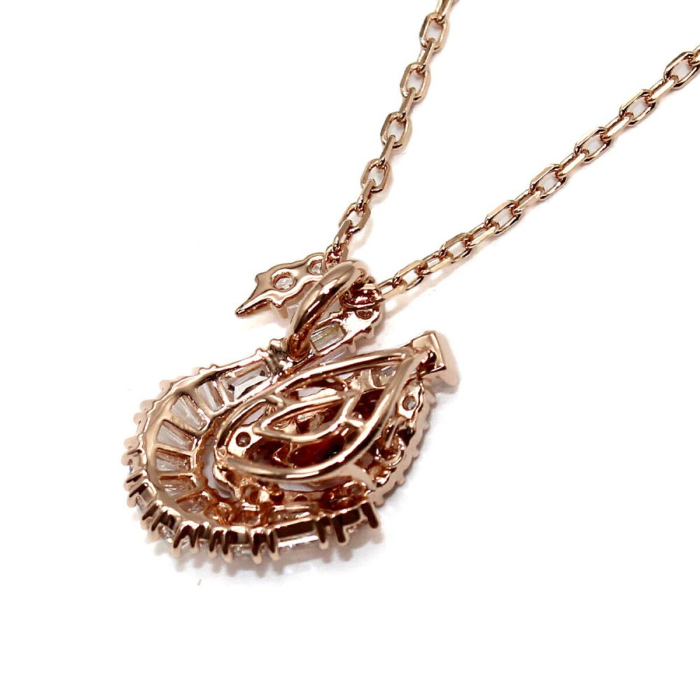 スワロフスキー SWAROVSKI ネックレス ダンシングスワン Swan 5732413 スワン ペンダント アクセサリー レディース ローズゴールド+レッド 海外正規品