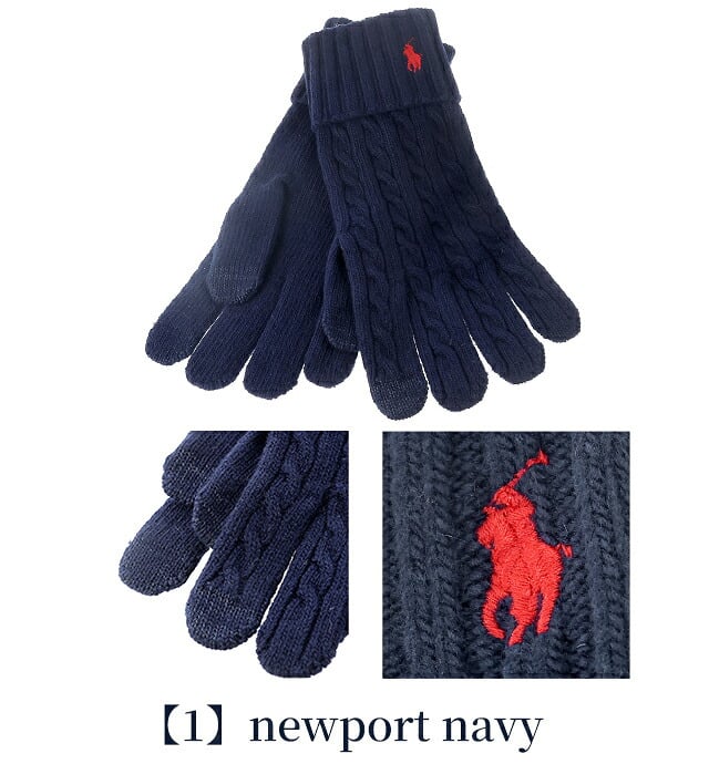 2026 最新 ポロ ラルフローレン 手袋 メンズ ブランド POLO RALPH LAUREN スマートフォン対応 ロゴ 無地 PC0713 黒 青 ネイビー グレー 選べるモデル