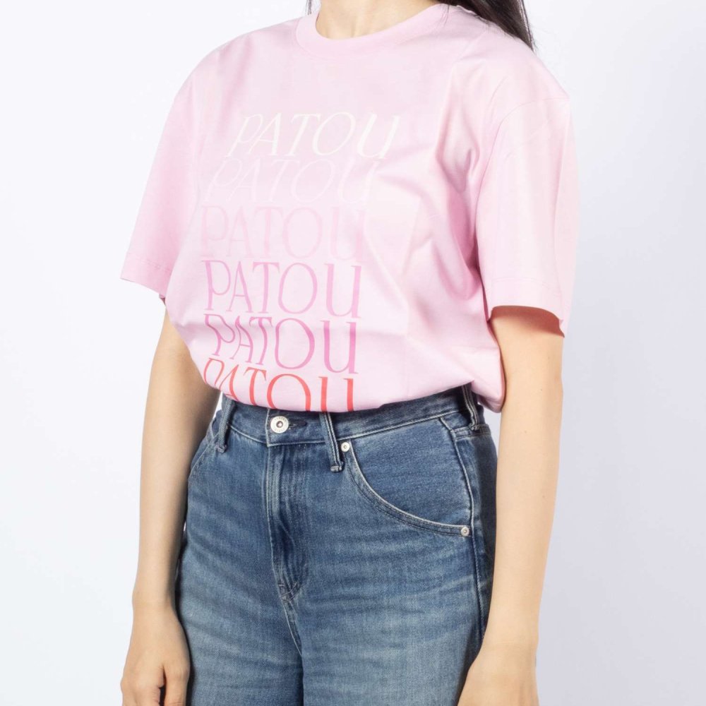 パトゥ PATOU TEE SHIRT オーガニックコットン ロゴ Tシャツ JE1129999 Tシャツ 半袖 レディース トップス