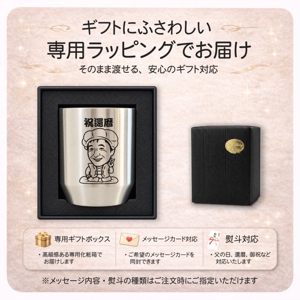 似顔絵 ステンレスマグカップ 名入れ 写真から作る オーダーメイド 選べる3デザイン 真空断熱 280ml 保温 保冷 ゴルフ 還暦祝い 誕生日 退職祝い 父の日 男性 女性 上司 ギフト プレゼント