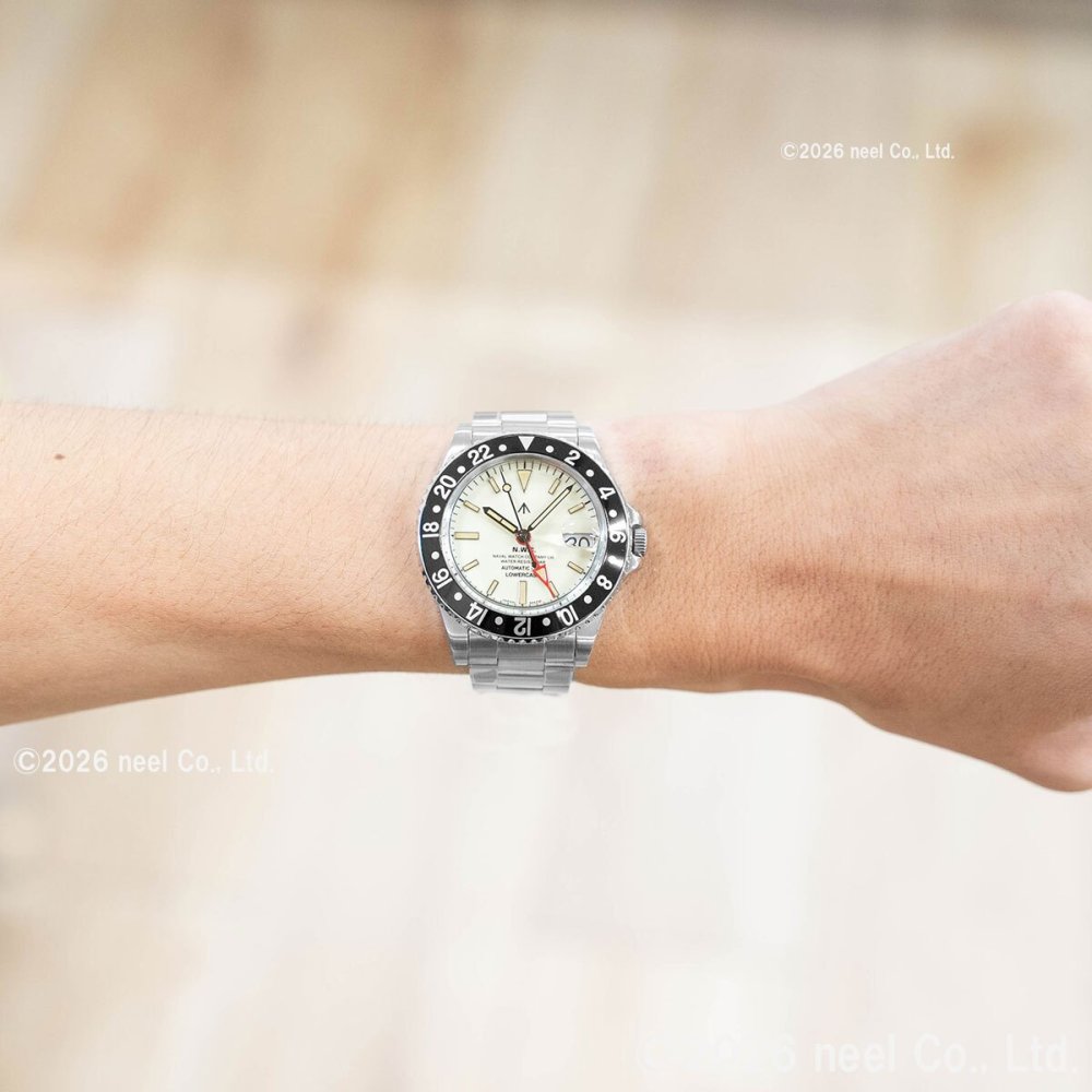 ナバルウォッチ NAVAL WATCH Produced By LOWERCASE ローワーケース FRXD002 腕時計 メンズ 自動巻き GMT