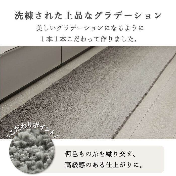 ラグ カーペット キッチンマット 室内 おしゃれ 洗える グラデーション 滑り止め付き 洗える玄関マット 洗濯機で洗える マット 小さめ 小さい 滑らない 明るい オシャレ 小さいサイズ ふわふわ 防水 グリーン 緑 ブルー 青 グレー レッド 赤