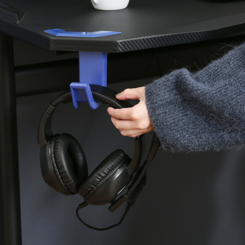 GAMING DESK XeNO(ゼノ)イージー01 FULL ブラック・ブルー 2色展開 デスク パソコンデスク ワークデスク 在宅ワーク おしゃれ シンプル 新生活 家具 インテリア 不二貿易