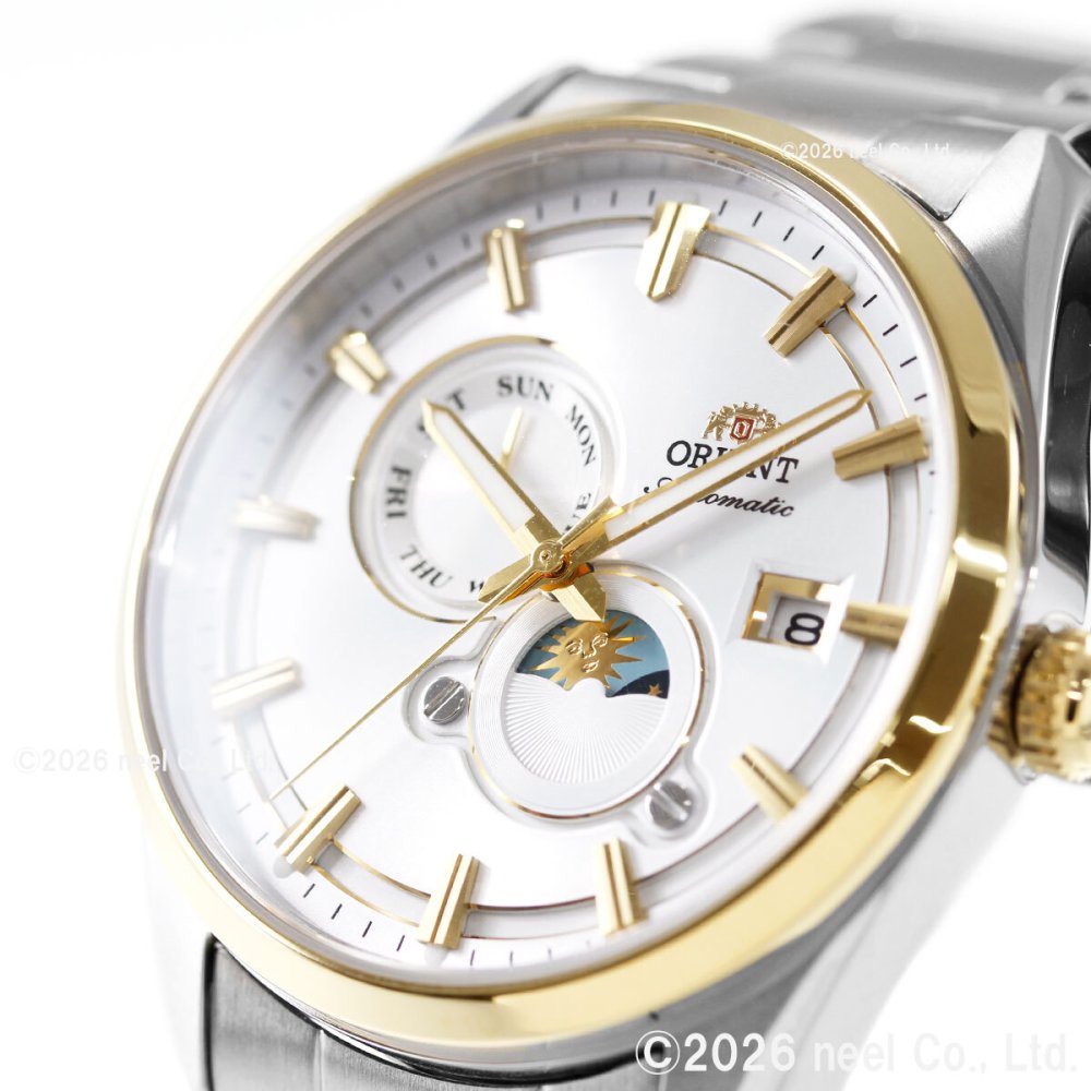 オリエント ORIENT コンテンポラリー Contemporary オリエントストレット サンアンドムーン SUN ＆ MOON 自動巻 腕時計 RN-AK0312S Orient Stretto【2026 新作】