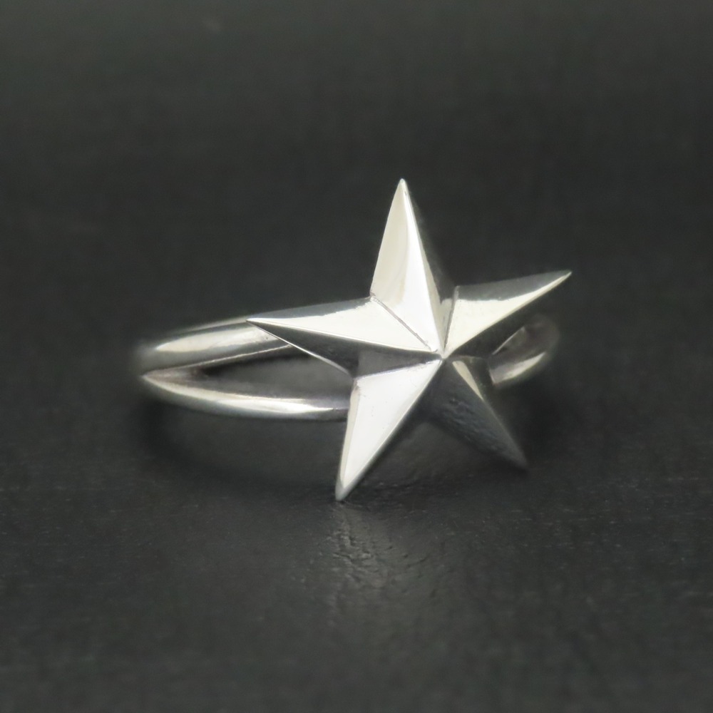 スターリング 指輪 シルバー925 【刻印無料】スター 星 リング シルバーアクセサリー メンズ レディース ユニセックス スターリングシルバー 誕生日 クリスマス プレゼント 贈り物 ギフト 母の日 ハンドメイド 箱入り ジュエリーボックス Grand Galleria グランドガレリア