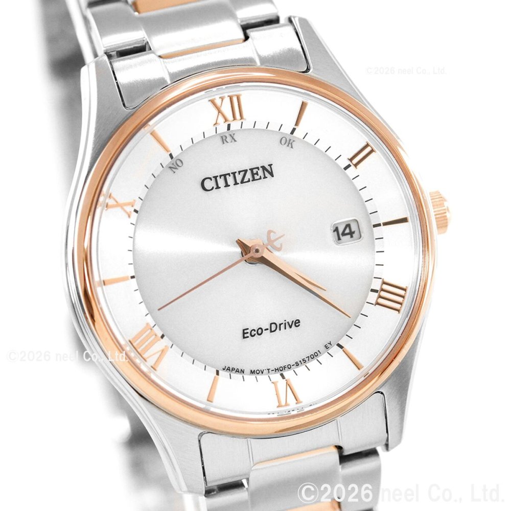 シチズンコレクション エコドライブ 電波時計 レディース 腕時計 薄型 ペアモデル CITIZEN COLLECTION ES0002-57A