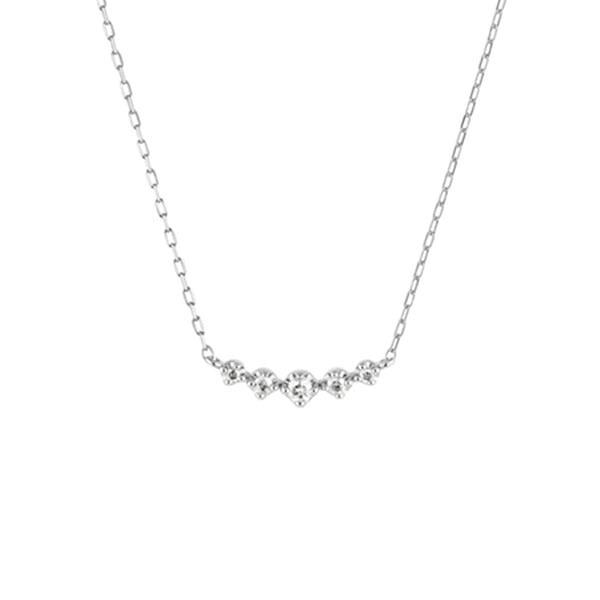 【無料ラッピング】  ヨンドシー 4℃ EAU DOUCE4℃ K18 ホワイトゴールド ネックレス ダイヤモンド レディース ブランド 正規品 新品 ギフト プレゼント 人気 おすすめ 誕生日 記念日 クリスマス 送料無料