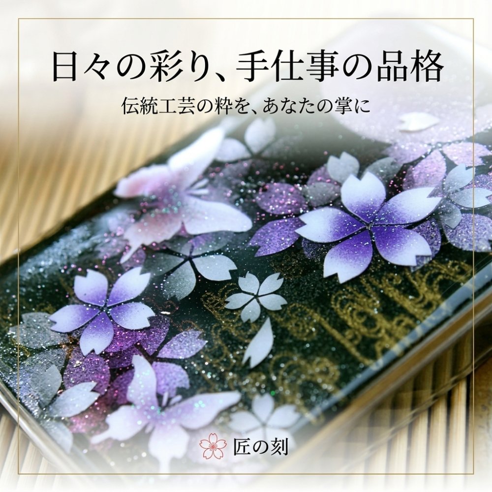 【全機種対応】スマホケース『伊』名入れ 送料無料 和柄 和風 桜 職人 伝統工芸 ハンドメイド ハードケース 手帳型 iPhone 17 Xperia AQUOS Android 各機種対応