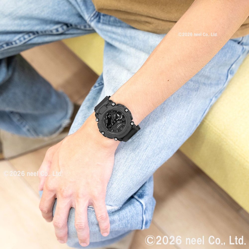 G-SHOCK Gショック GA-2200シリーズ GA-2200BB-1AJF メンズ 腕時計 電池式 アナデジ 樹脂バンド ブラック CASIO カシオ