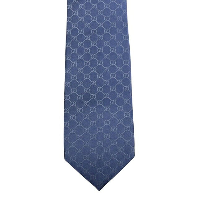 グッチ GUCCI ネクタイ 456520-4B002-4300 メンズ ブルー ネクタイ