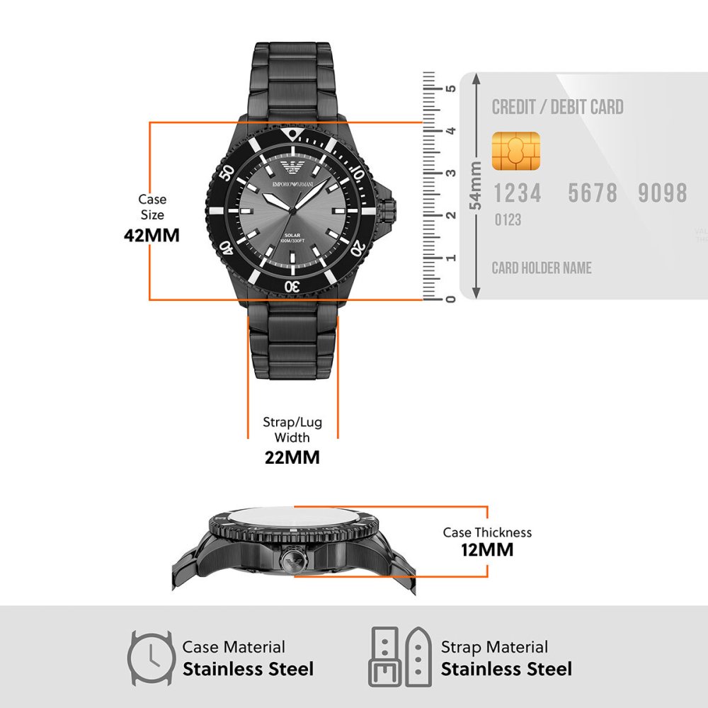 エンポリオアルマーニ EMPORIO ARMANI 腕時計 メンズ ソーラー ステンレス AR11831【2026 新作】