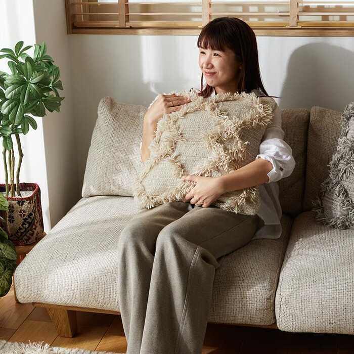 座布団 クッションカバー 45×45cm ウール モロッカン かわいい オシャレ 綿 ベニワレン 韓国 北欧 ホワイトインテリア 正方形 カバー 座布団カバー クッション グラム コットン 座ぶとん ざぶとん フロアクッション 和室クッション 寝具