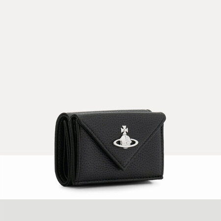 【無料ラッピング】 ヴィヴィアン ウエストウッド Vivienne Westwood 財布 折財布 Envelope 三つ折りウォレット ブラック ブランド 正規品 新品 ギフト プレゼント 人気 おすすめ 誕生日 記念日 クリスマス 送料無料 vwt522431