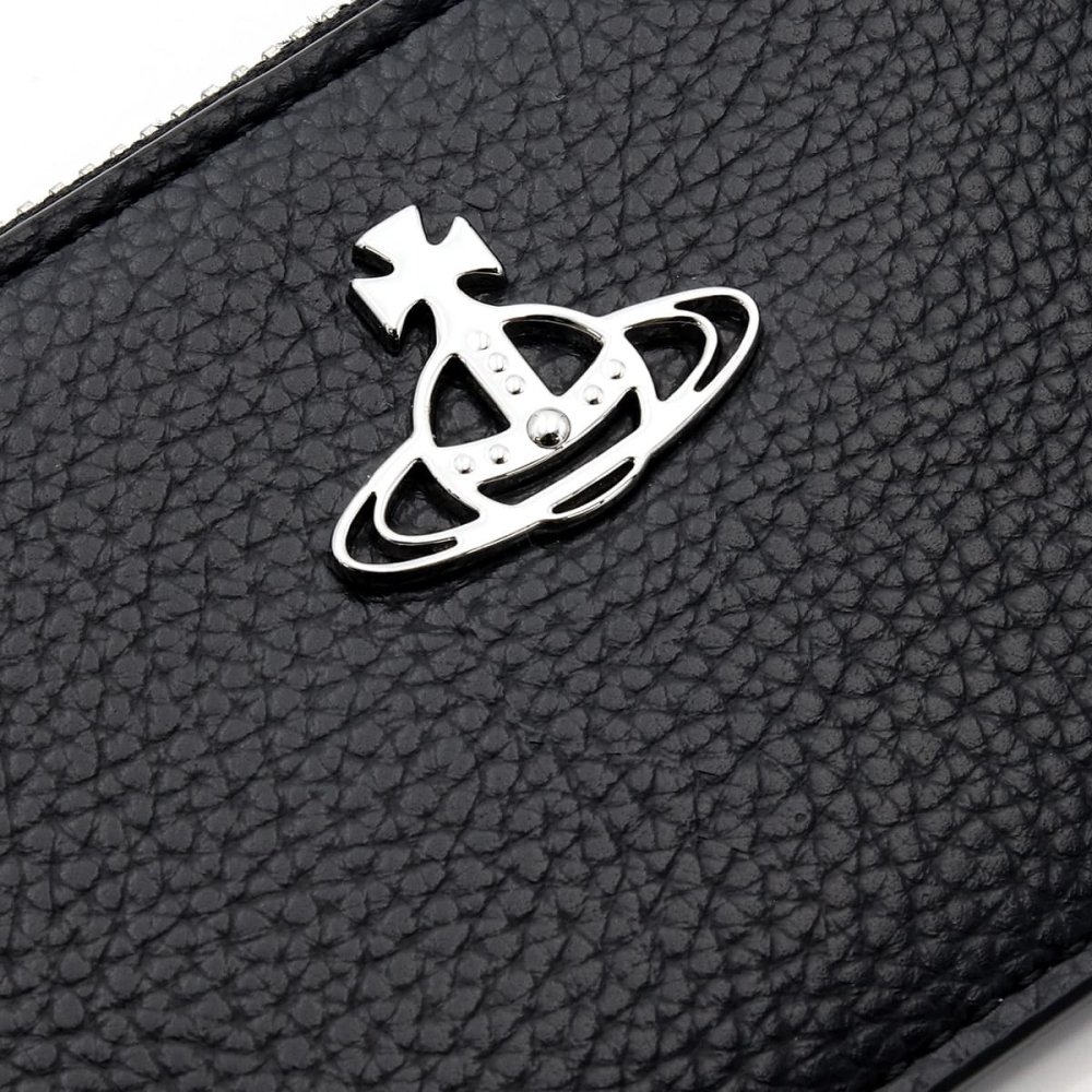 ヴィヴィアンウエストウッド 財布 フラグメントケース メンズ レディース Vivienne Westwood 51110039 S000D PF N403 ブラック RE-VEGAN カードケース コインケース 小銭入れ オーブ ロゴ 薄型 ミニ財布