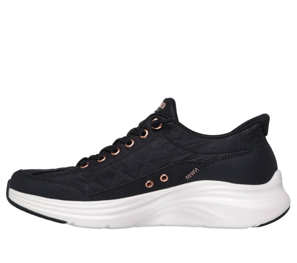 スケッチャーズ スリップインズ レディース スニーカー 靴 コンツアーフォーム - コージーフィット ゴールデン アワー SKECHERS Slip-ins 150413 ノーマル幅 ハンズフリー 軽量 スリッポン ゴム紐 キルティング