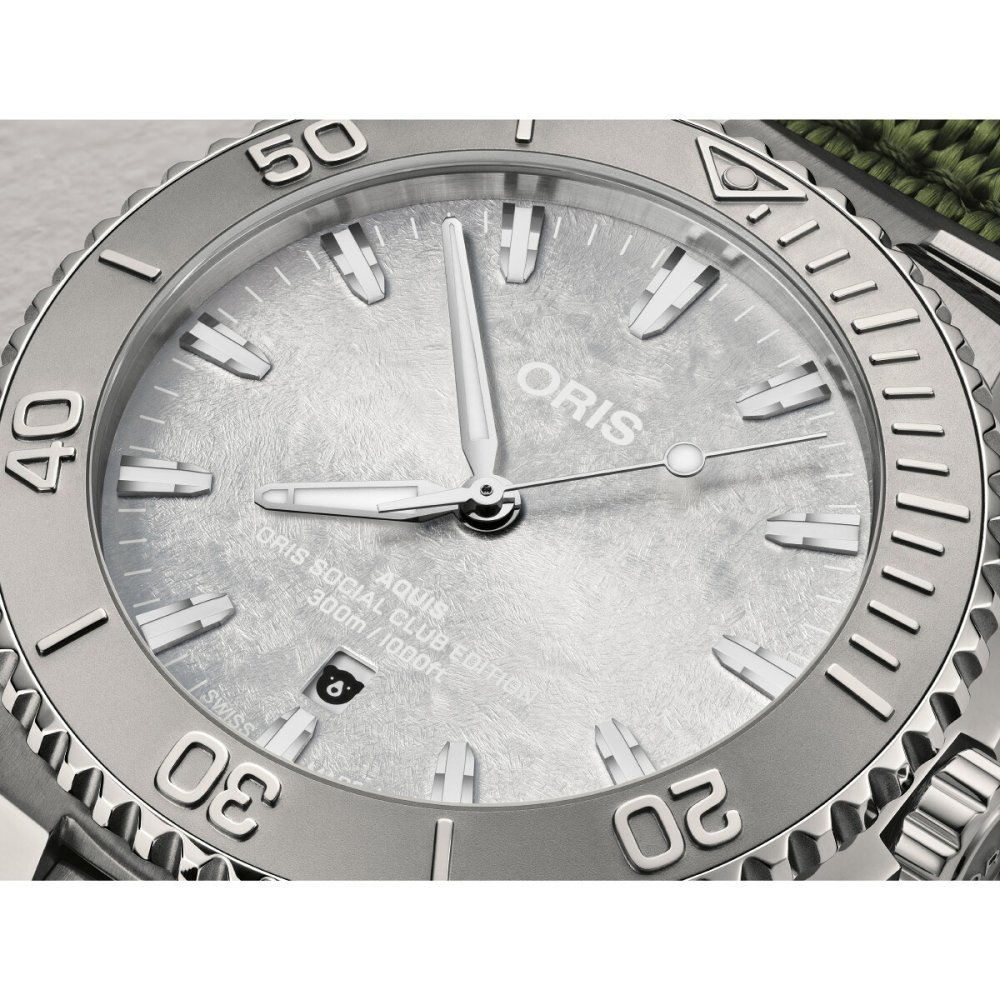 オリス ORIS アクイス ソーシャルクラブ エディション 2 AQUIS SOCIAL CLUB EDITION 2 腕時計 メンズ 自動巻き 世界限定500本 01 733 7789 4121-Set【2026 新作】