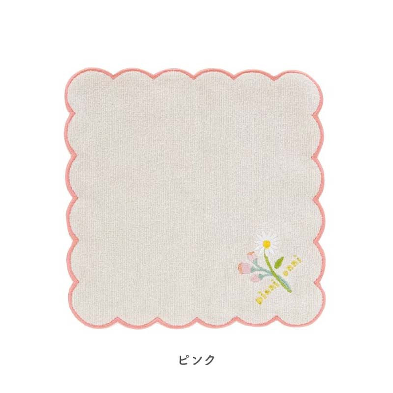 ハンカチ タオルハンカチ レディース 刺繍 綿100％ 北欧風 ふわふわ ミニタオル ハンドタオル ギフト 花刺繍 花柄 大人 子供 贈り物 女性 タオル プチギフト おしゃれ かわいい 個別包装 フリル 大人女子 人気 ウェディング プレゼント スカラップ
