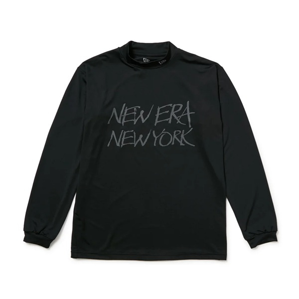 ニューエラ ゴルフ 長袖 モックネック ストレッチ ジャージーTシャツ ブラック New Era Golf (15129475) 2026年秋冬モデル お誕生日祝い お祝い 記念品 お父さん 父の日 彼氏 男性 30代 40代 50代 60代 母の日 お母さん 還暦祝い 敬老の日 彼女 人気プレゼント プレゼント