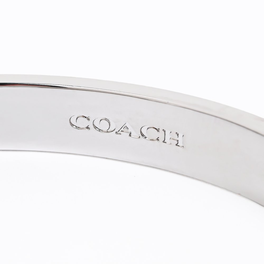 コーチ COACH バングル ブレスレット Cロゴ クリスタル レディース クリア シルバー 455892RHO030 ジュエリー アクセサリー バレンタイン 送別会 誕生日 結婚祝い 結婚式 高級 父の日 母の日【スペシャルラッピング660円(別売り)】 即日発送 ファッション小物 ビジネス小物 ホワイトデー