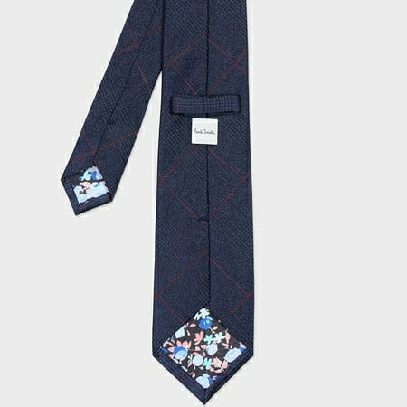 【無料ラッピング】 ポールスミス Paul Smith ネクタイ グレンチェックウィンドウペーン タイ 日本製 シルク100％ブランド 正規品 新品 ギフト プレゼント 人気 おすすめ 誕生日 記念日 クリスマス 送料無料 psm522376