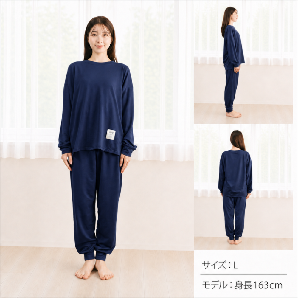 【敬老の日ギフト】リカバリーウェア｜深く眠るための機能性パジャマ PRIME SLEEP 血行促進 寝ながら温活 冷え対策 上下セットアップ 送料無料 レディース 女性用 ルームウェア 長袖 部屋着 おしゃれ 睡眠 ギフト プレゼント ピンク グレー M L Hotel Calm ペアパジャマ 誕生日 プレゼント 父の日 母の日 敬老の日  誕生日 出産祝い 結婚祝い ホワイトデー 新生活