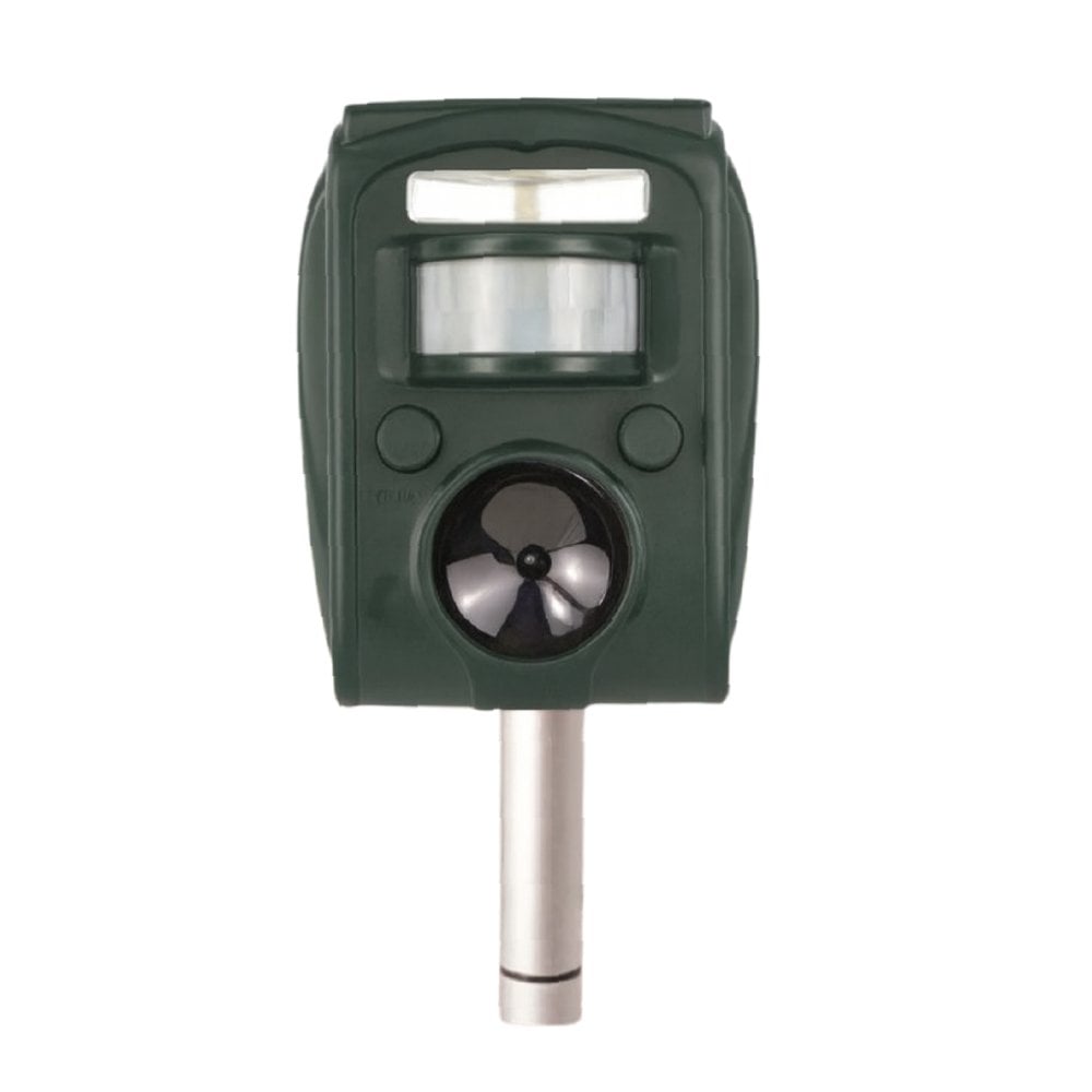 害獣対策 ソーラー充電式害獣駆除機 ファミラ 超音波 赤外線センサー ストロボ アラーム 13.5～45.5kHz 感知範囲最大8～9m 簡易防水 猫よけ 鳥よけ タヌキ ハクビシン 動物よけ 畑 庭 家庭菜園 駐車場 ガレージ 屋外