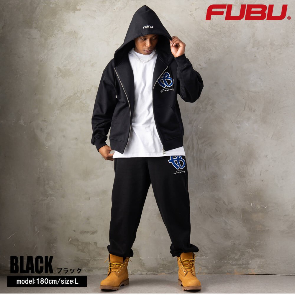 FUBU フブ スウェットパンツ メンズ レディース fam-62506 イージーパンツ ジョガーパンツ ロゴ 刺繍 ワッペン ルーズシルエット 裏毛 スエット ストリート ヒップホップ ダンス カジュアル ボトムス M L XL XXL 2026FW Karlas