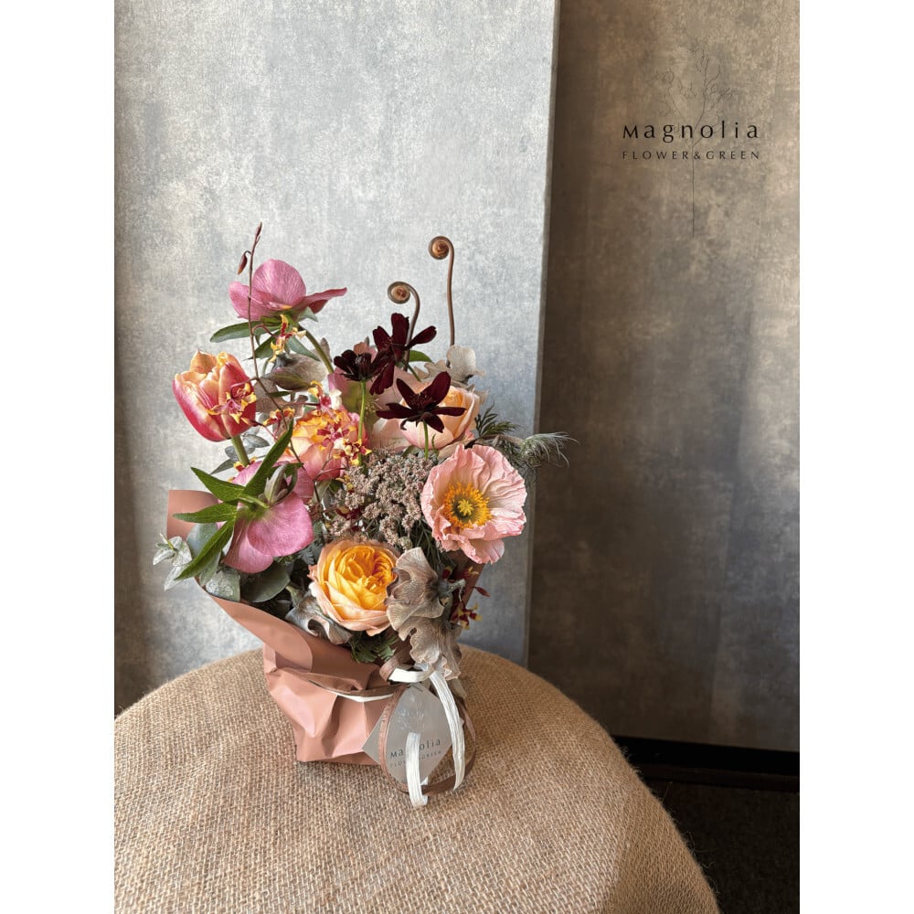 Season Flower Arrangement【M】フラワーアレンジメント ギフト プレゼント 誕生日 記念日  母の日 父の日