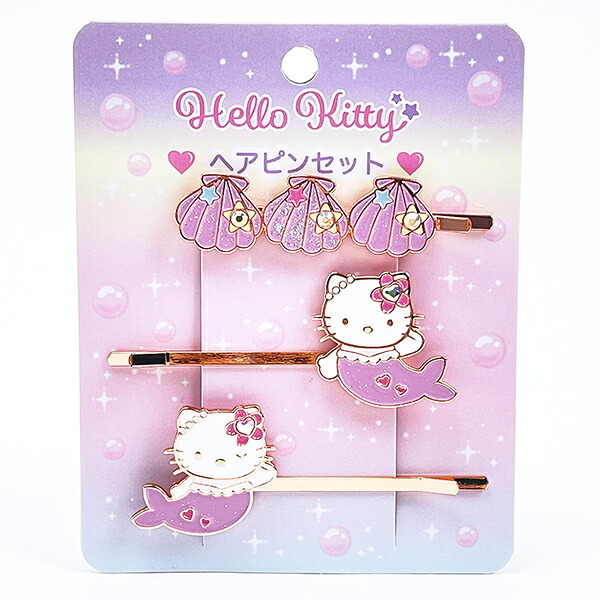 サンリオ ハローキティ ヘアピンセット マーメイド(ピンク) ヘアアクセサリー Sanrio