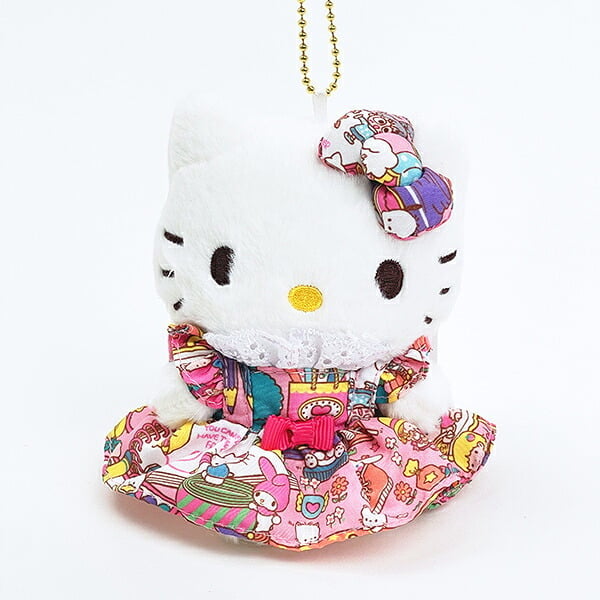サンリオ ハローキティ マスコットキーホルダー ラッピング柄 (ピンク) Sanrio