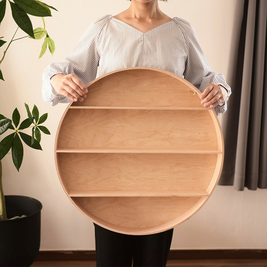 ferm LIVING ファームリビング ラウンドドーム 壁掛けラック 直径55cm 北欧インテリア 雑貨 おしゃれ 壁掛け シェルフ 丸い 円 ラック 収納 飾り 棚 リビング 部屋 子ども 子供 かわいい
