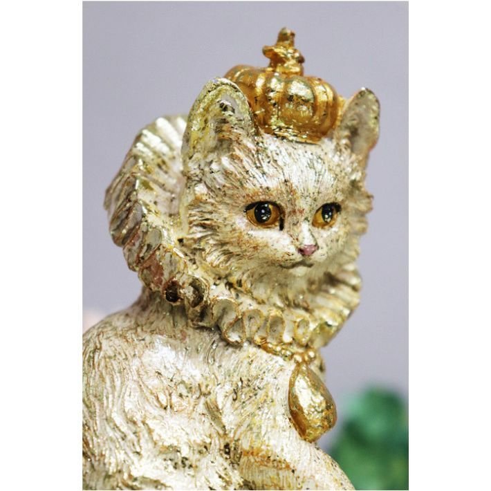 キャット 伯爵 トレー 置き物 アンティーク風 高貴な ネコ ねこ オブジェ フィギュア アンティークオブジェ アンティーク アニマル雑貨 猫 ジュエリートレイ デイリートレイ