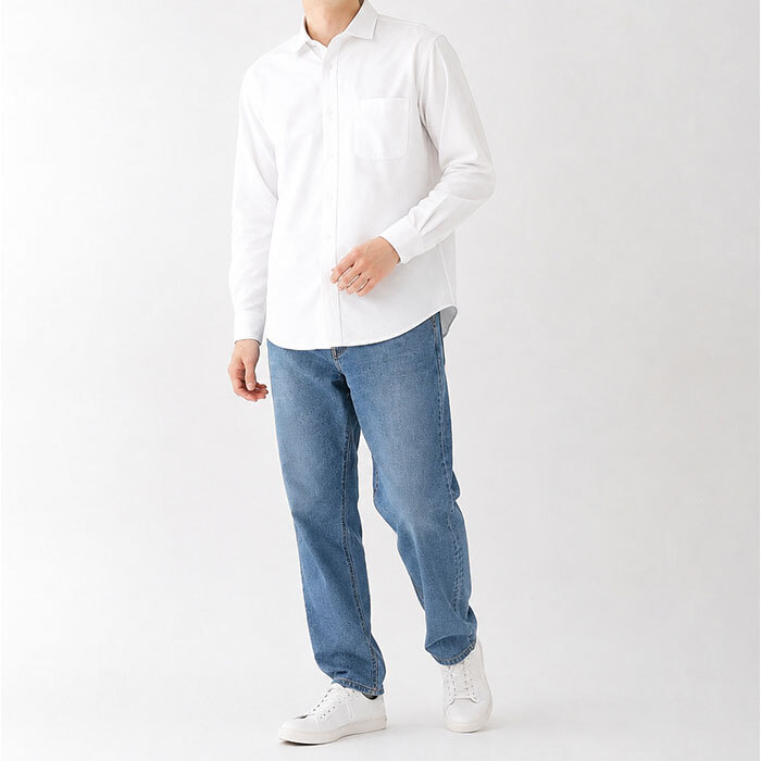 URBAN SQUARE シャツ 36392 通販 アーバンスクエア カッターシャツ ワイシャツ 襟付きシャツ 長袖シャツ メンズ ビジネスカジュアル 通勤 ビジネス シンプル 男性 オフィスカジュアル イージーケア きれいめ ストレッチ トップス