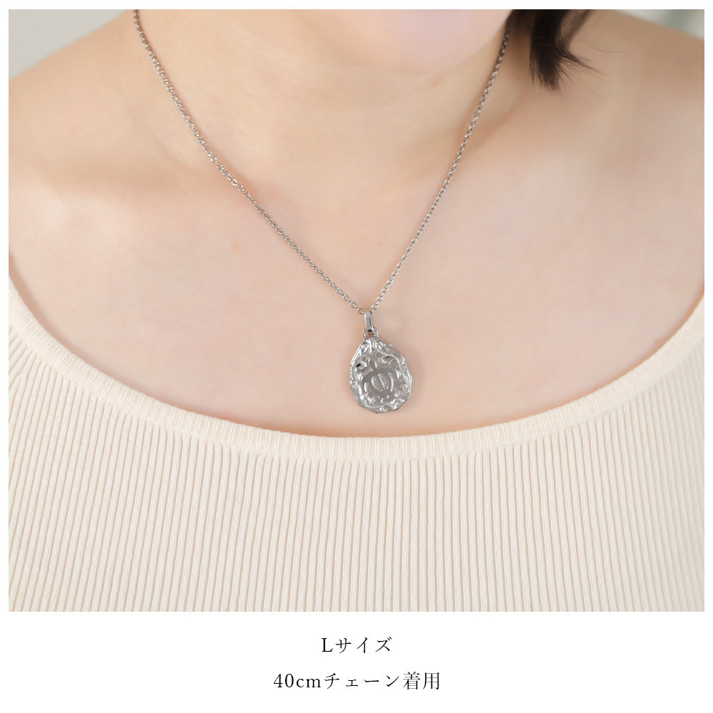 金属アレルギー対応 ペンダントトップ ハワイアンジュエリー 純チタン ペンダントトップ 刻印無料 誕生石 ホヌ ウミガメ ティアドロップ Lサイズ　チェーン別売りステンレスより軽く肌に優しい メンズ レディース プレゼント 敬老の日 【品番：TIP325L】