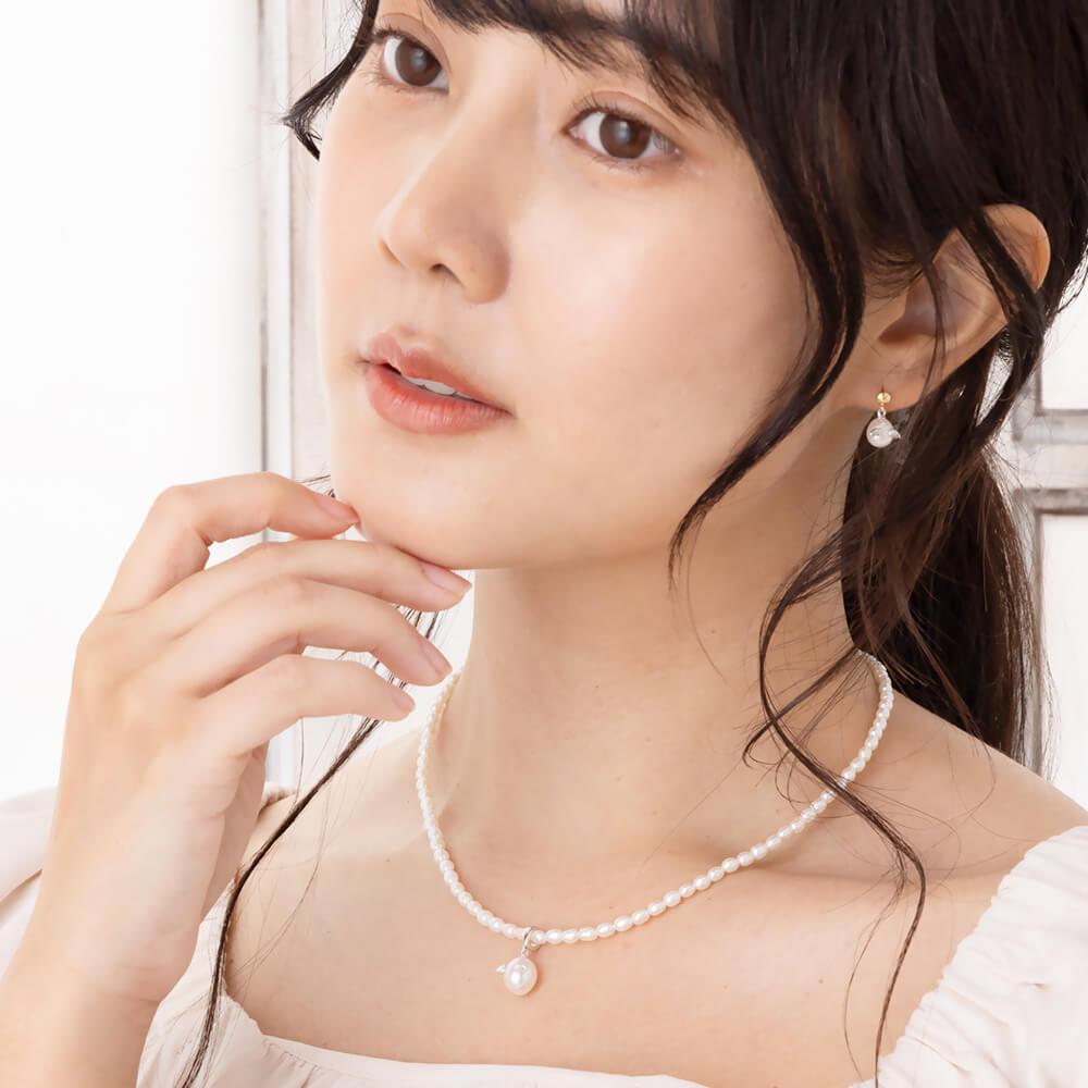 天使の卵 本真珠 パール シルバー レディース ロジウム ペンダント ネックレス 【 ten875pl 】 女性 彼女 妻 誕生日 プレゼント 結婚記念日 送料無料 ギフトラッピング 付 おすすめ プレゼント 人気 ブランド  バースデー ギフト 記念日 秋アクセ　秋ジュエリー ご褒美ジュエリー 彼女 ネックレス ギフト