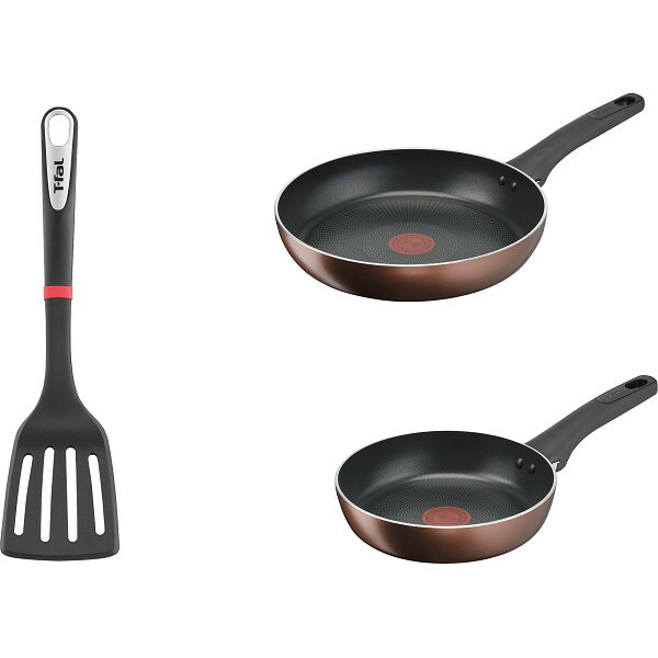 【直送】ティファール T-fal IHモカ 3点セット [26-0282-015] 15317 IH対応 ガス火対応 フライパン 20cm 26cm ターナー フッ素コーティング こびりつきにくい 耐久性 新生活 引越し祝い プレゼント 贈り物 ギフト