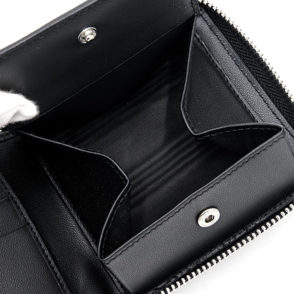 ヴィヴィアンウエストウッド 財布 二つ折り財布 メンズ レディース Vivienne Westwood 51010043 L001N LA N402 ブラック サフィアーノ 本革 ラウンドファスナー 小銭入れあり オーブ ロゴ コンパクト
