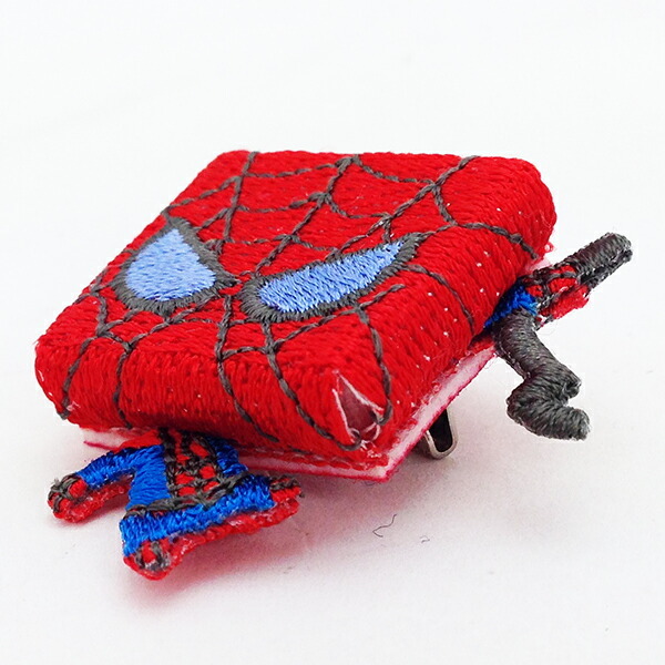 マーベル スパイダーマン 刺繍ブローチ