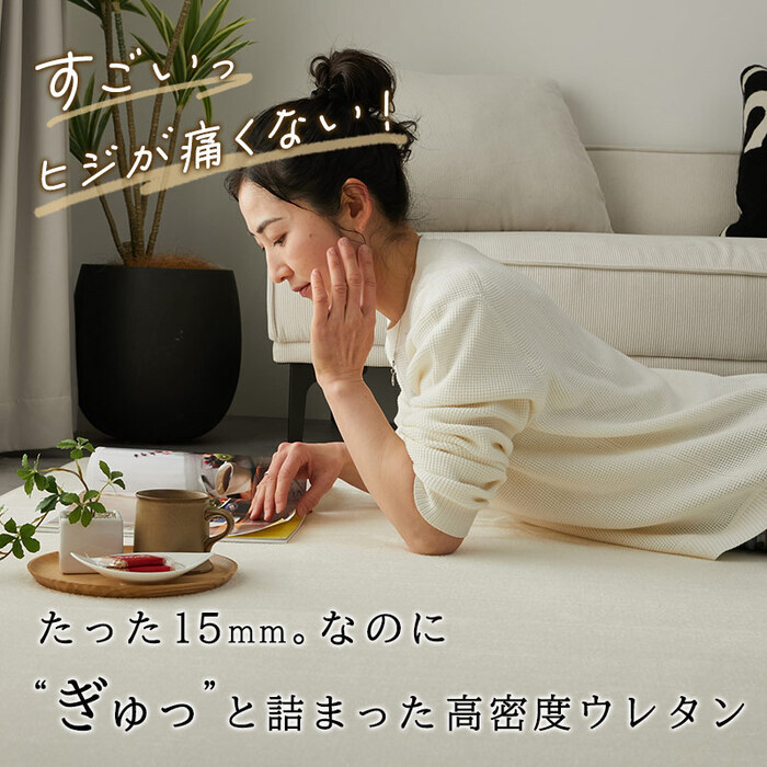 ラグ カーペット 高反発 極厚 厚手 撥水 防音 滑り止め 絨毯 じゅうたん オールシーズン 北欧 おしゃれ 洗える風 リビング フロアマット 床暖房 ホット 対応 130×190 190×190 190×240 一人暮らし 子供部屋 防ダニ クッション
