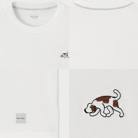【無料ラッピング】 ポールスミス Paul Smith Tシャツ English Pointer  Dalmatian 半袖 綿100%ブランド 正規品 新品 ギフト プレゼント 人気 おすすめ 誕生日 記念日 クリスマス 送料無料 psm522374