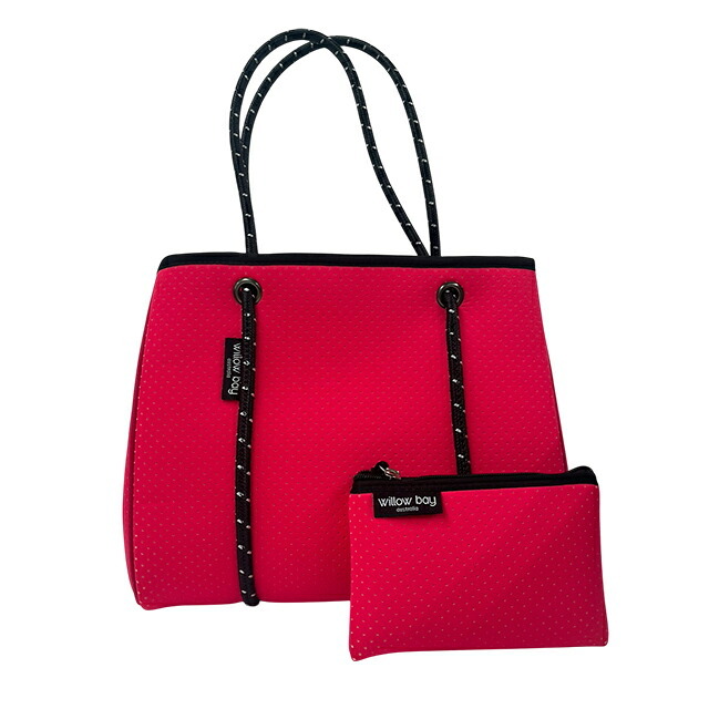 ウィローベイ トートバッグ レディース ブランド WILLOWBAY デイドリーマーウィズジップクロージャーミニ マザーズバッグ  FUCHSIA PINK