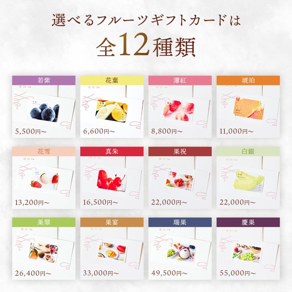 【蝶結び】-花葉(HANABA)- フルーツギフトカード 旬のフルーツ詰め合わせ カタログギフト 選べるギフト 贈答 贈り物 出産祝い 結婚祝い 内祝い 御祝い お祝い お礼 引き出物 熨斗対応 