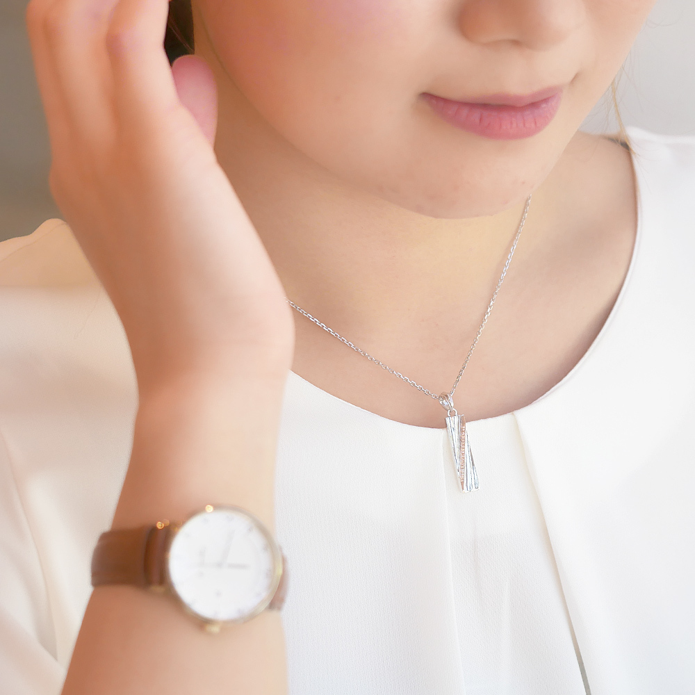 LOVERS SCENE ネックレス レディース ネックレス シルバー LSP0081PKRM-40 ネックレス プレート メッセージ ネックレス 誕生日 プレゼント ギフト 記念日 女性 誕生日プレゼント プレゼント 誕生日プレゼント 彼女 妻 おすすめ プレゼント 人気 ブランド 秋アクセ　秋ジュエリー ご褒美ジュエリー 彼女 ネックレス ギフト バースデー ギフト 記念日