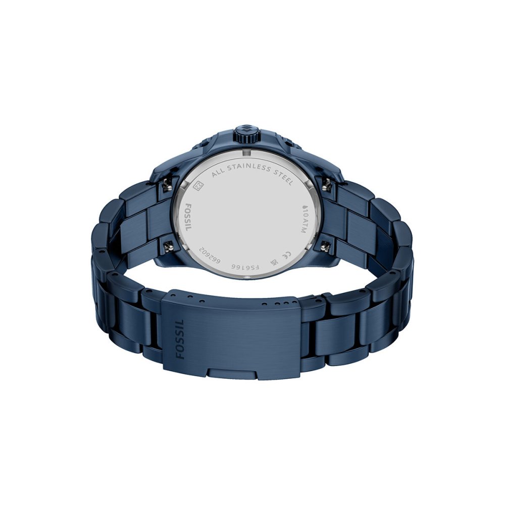 フォッシル FOSSIL 腕時計 メンズ FOSSIL BLUE DIVE 三針デイト ネイビー ステンレススチールウォッチ FS6166【2026 新作】