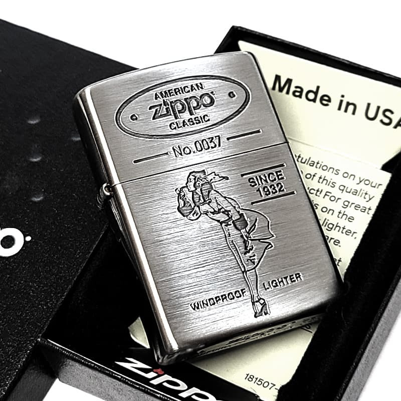 ZIPPO ライター ウィンディ 限定 ジッポ Windy ニッケル古美 おしゃれ アンティーク クラシック シリアルナンバー入り 可愛い 銀 メンズ レディース ギフト プレゼント