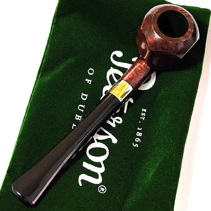 パイプ ピーターソン フィッシュテール アラン 3085 Peterson パイプ本体 喫煙具 スムース ブラウン おしゃれ ニッケルリング アイルランド 高級 かっこいい タバコ メンズ ギフト プレゼント