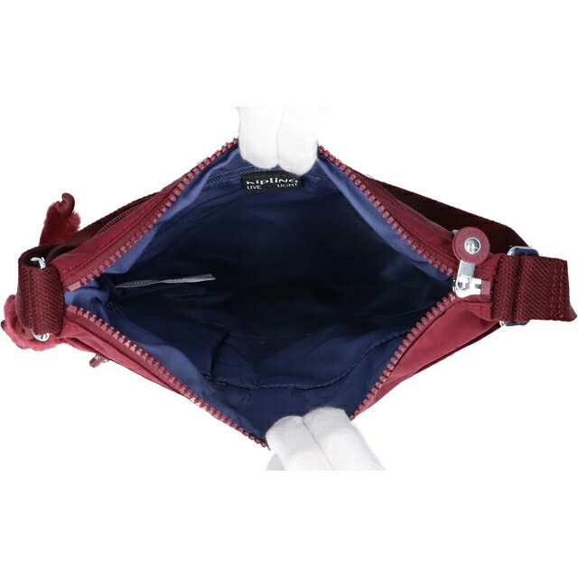 キプリング ショルダーバッグ レディース ブランド Kipling アルト ロゴ ワンポイント 無地 K19911-5FW Lounge Wine 赤