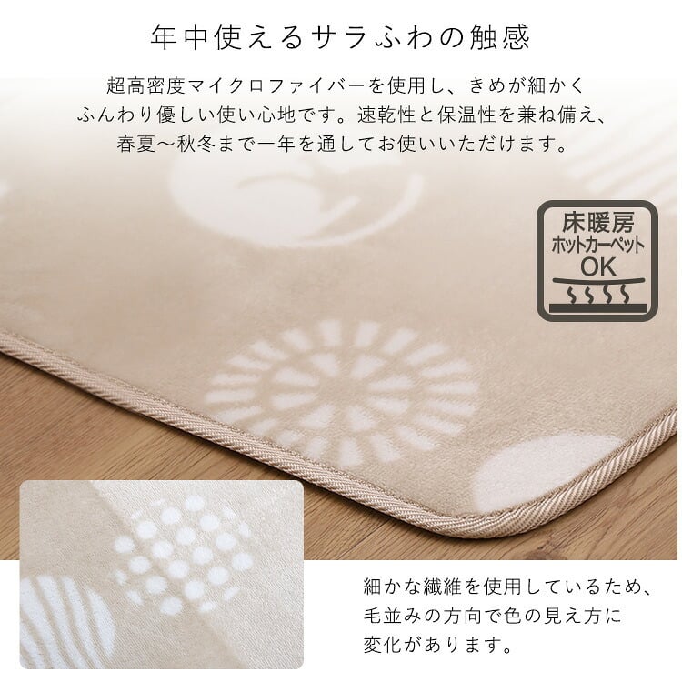 洗えるデザインキッチンマット 50×80cm【クッチーナ2 -Kuchnia2- 】 ラグ カーペット マットレス ウォッシャブル すべり止め オールシーズン 北欧 小さめ ダニ対策 クッチーナ2-Kuchnia2- 敷きマット 寝具マット 寝具用品