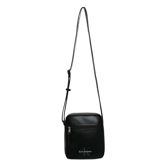 カルバンクライン CALVIN KLEIN BOLD LOGO WEBBING REPORTER ショルダーバッグ lv04d3418g-ub1 メンズ BLACK