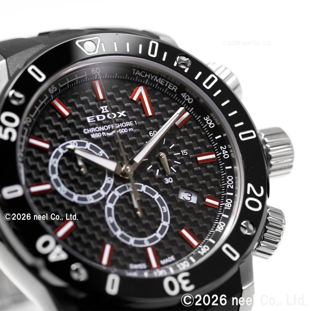 エドックス EDOX クロノオフショア1 クロノグラフ 腕時計 メンズ 10221-3-NIRO2 CHRONOFFSHORE-1